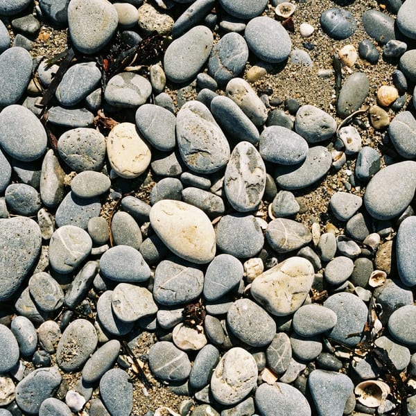 Pebble sand.
