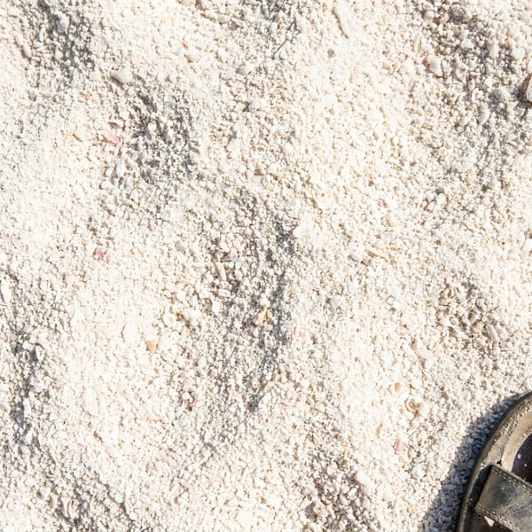 White sand.