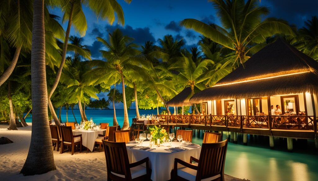 Fine Dining in Meemu Atoll