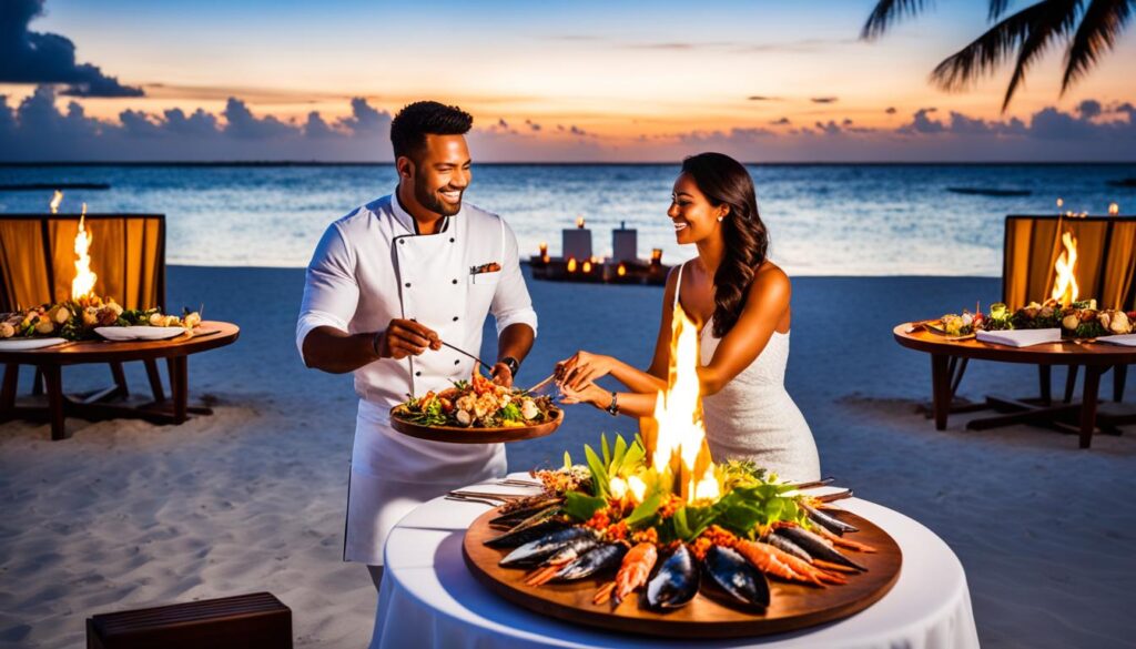 Gourmet dining at Pullman Maldives Resort