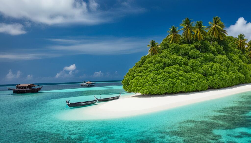 Island hopping in North Maldives