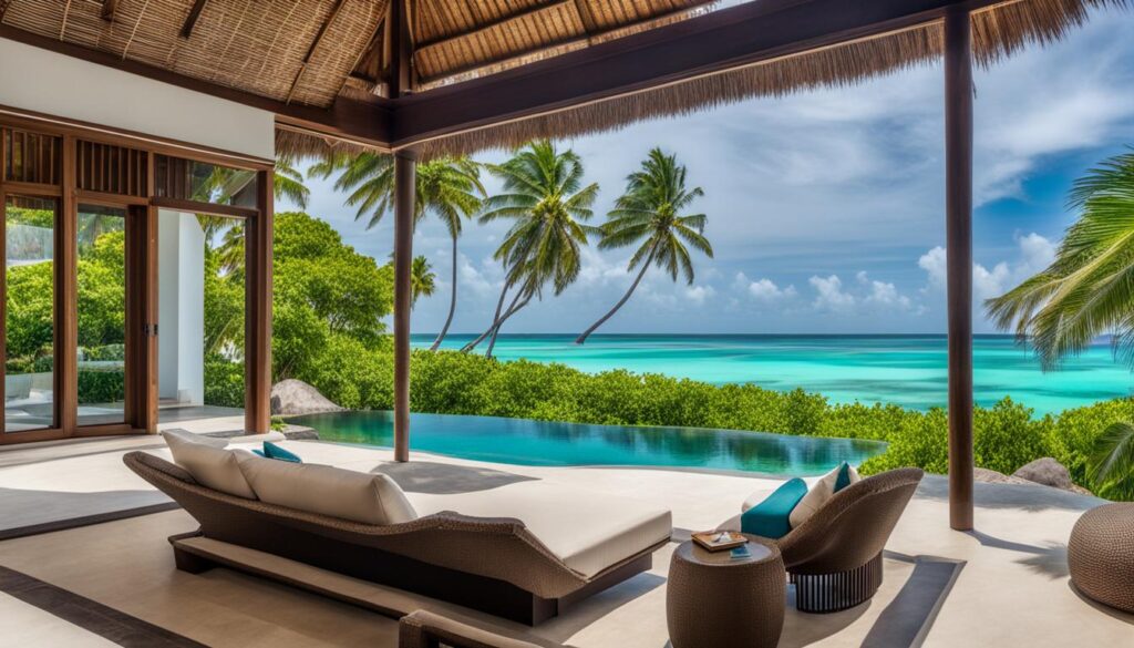 Maldives beach villa
