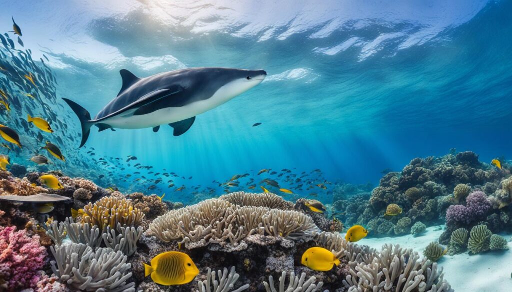 Maldives marine life in April