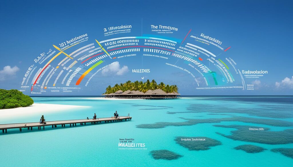 best time to visit maldives chart