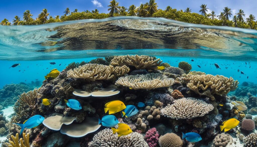 underwater ecosystems in Kaafu Atoll