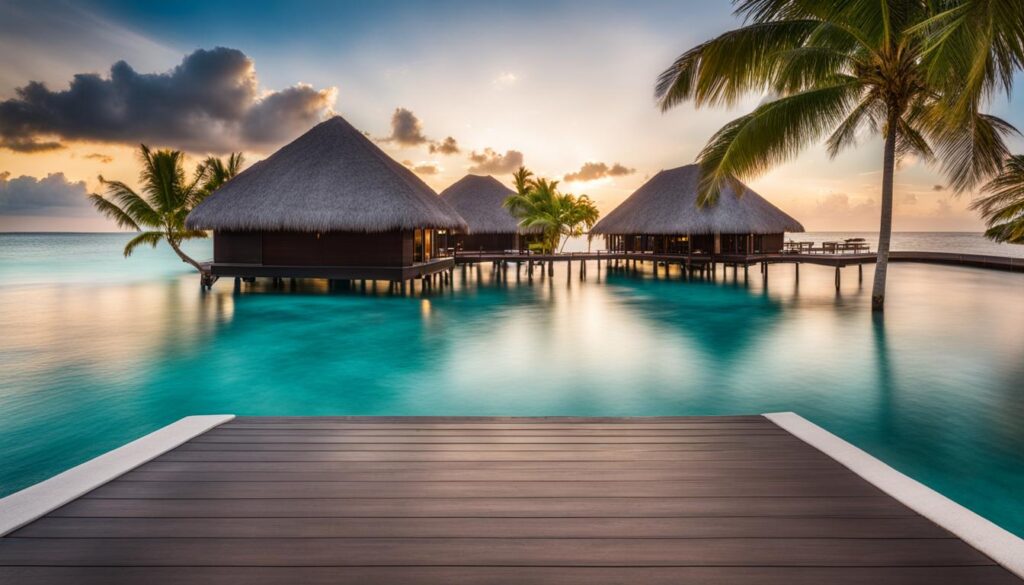 Luxury Maldives resort