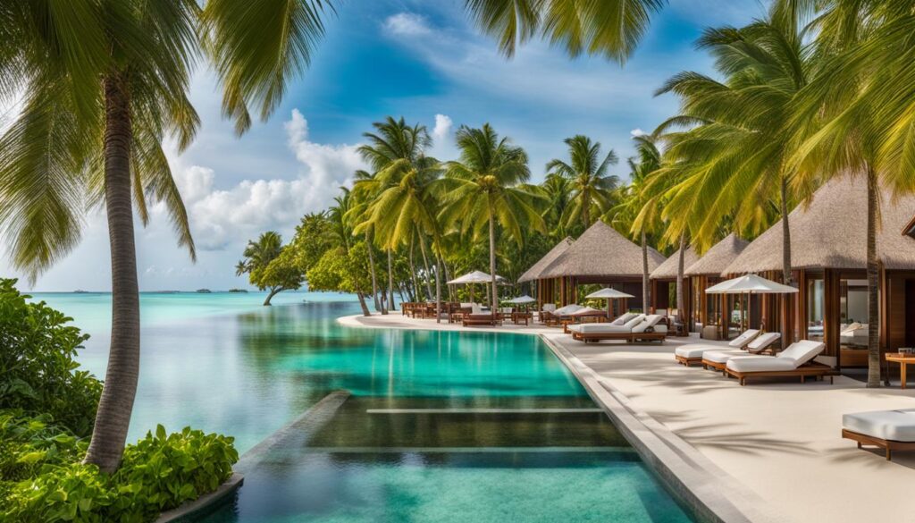 beachfront resort Maldives