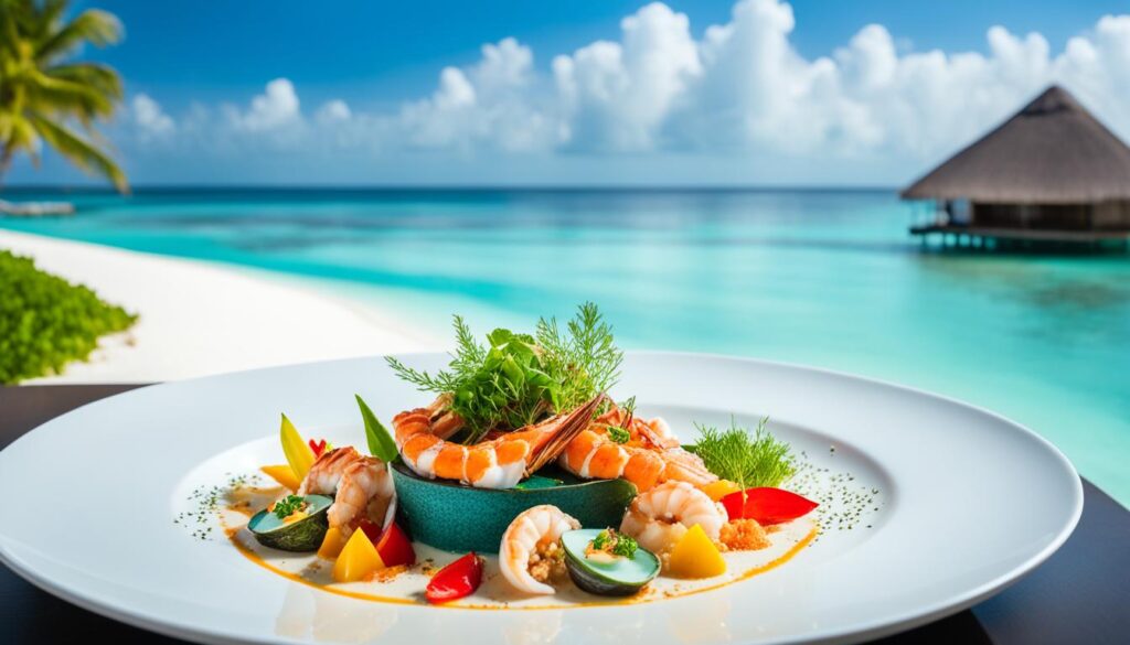 gourmet dining at InterContinental Maldives Maamunagau Resort