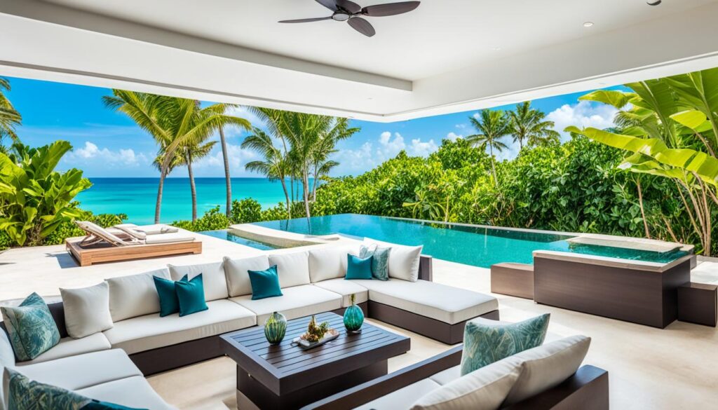 luxury beachfront villa