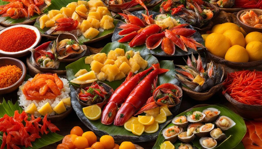 seafood in Tahiti