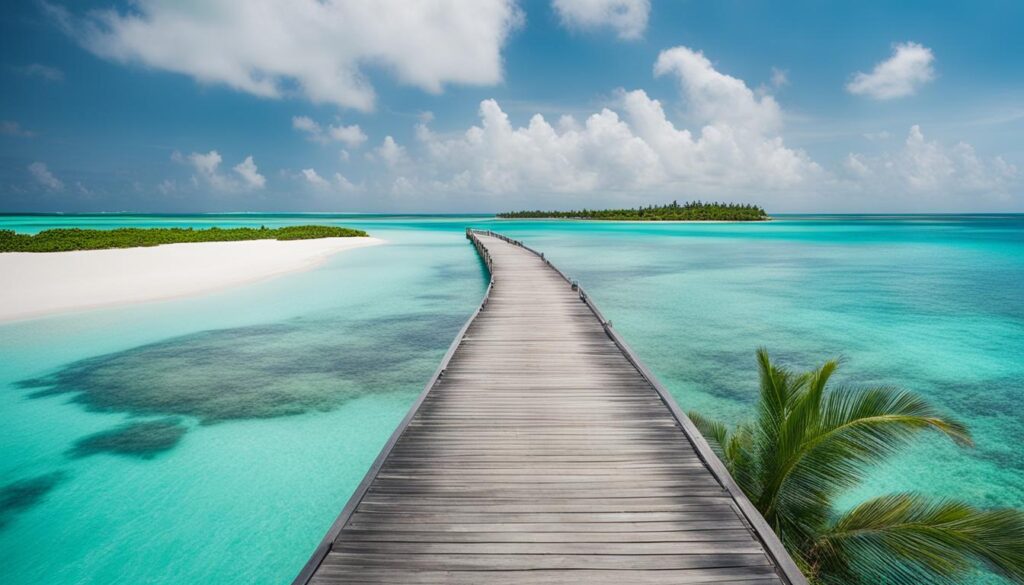 Maldives powdery white-sand beaches